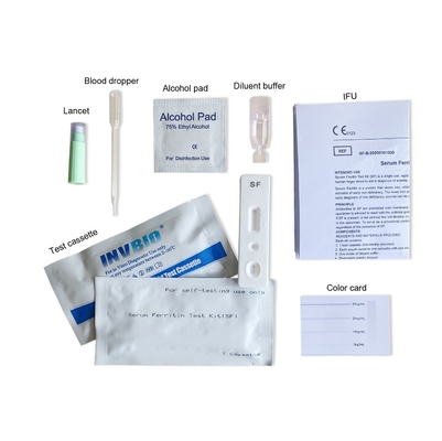 Kit per il test domestico dell'anemia del marchio Ce Siero per autotest ferritina Sangue