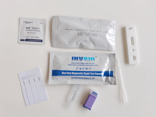 Prove livellate/scatola del corredo 2 della prova di immunofluorescenza di analisi della prova della ferritina rapida veloce della cassetta