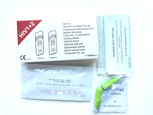 test HIV rapido dei msds della scatola 40pcs a casa per umano
