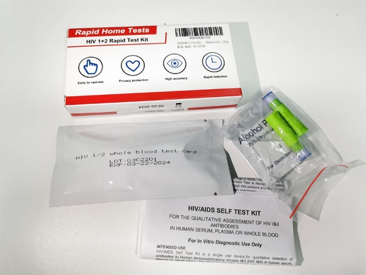 Tipo di tipo 1 - 2 99,5% corredi rapidi 25pcs della prova del Hiv di specificità per scatola
