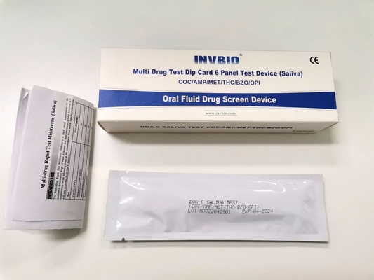 Prova di droga fluida orale altamente accurata di 6 pannelli Kit For Private Identify Health