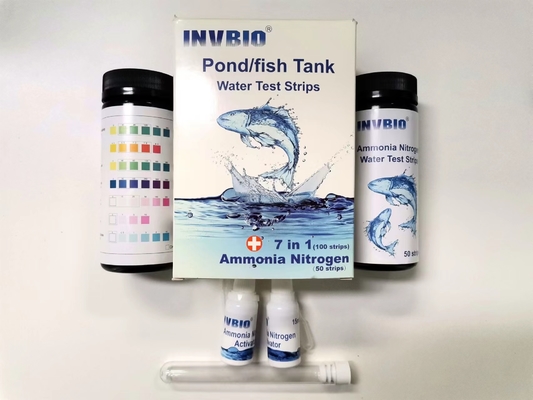 Prova Kit Aquarium Pond Fish Tank 7 di qualità dell'acqua potabile 1 nelle strisce 100/Pack