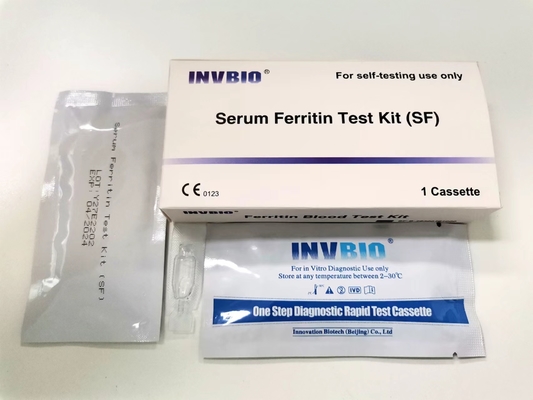 One Step Kit per il test del livello di ferritina nel siero Finger Blood Facile da usare a casa