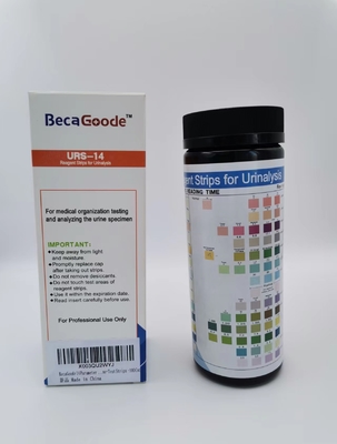 14 strisce test veloci ed accurate di analisi delle urine di parametro convenienti