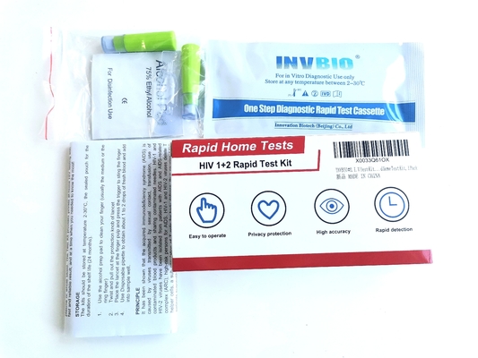 Risultati accurati Hiv 1/2 Rapid Blood Test Kit CE approvato