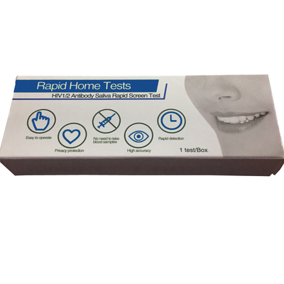 Istantaneo 1/2 Saliva Hiv Kit per test orale Anticorpi a casa Test del tampone orale