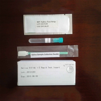 Kit di test rapidi per la rilevazione di anticorpi HIV per malattie infettive Campione di saliva di plasma di sangue intero 25 test