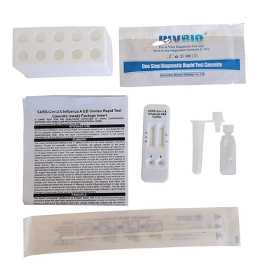 Antigene Kit Influenza Flu di prova d'autoverifica del Ce un combinato nasale Covid-19 e di B AG