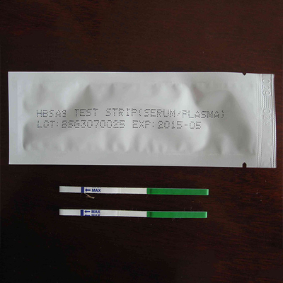 Una striscia test rapida di epatite B di Hbsag di punto per uso domestico