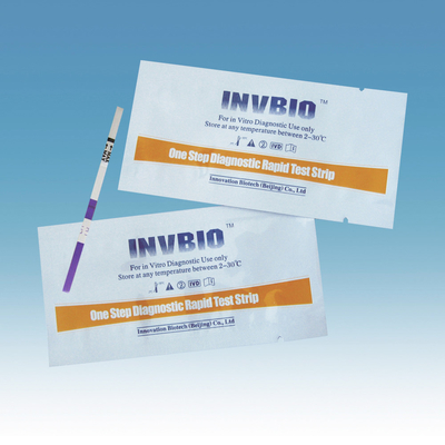 Il LH livella le strisce test dell'ormone luteinizzante dell'urina dei corredi della prova di fertilità di ovulazione a casa