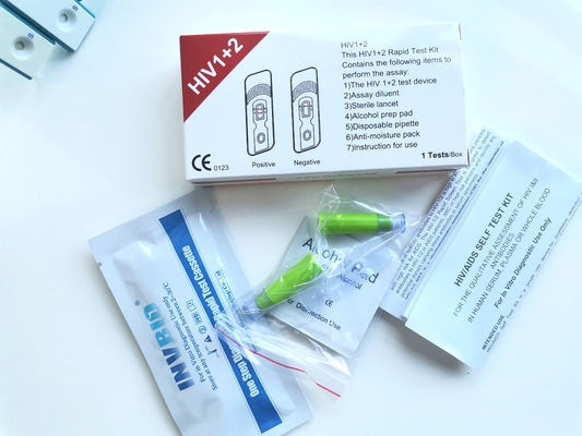 L'infezione rapida autodiagnostica dei corredi della prova del Hiv 25pcs/Box individua gli anticorpi nel sangue