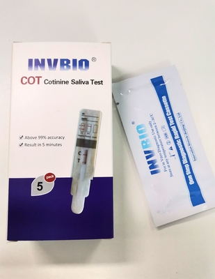 1 prova Kit Nicotine/Cotinine/carta di abuso di droga del pannello della immersione saliva del tabacco