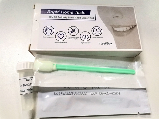A casa saliva rapida dei corredi della prova del Hiv di certificazione 1+2 del Fsc senza sangue