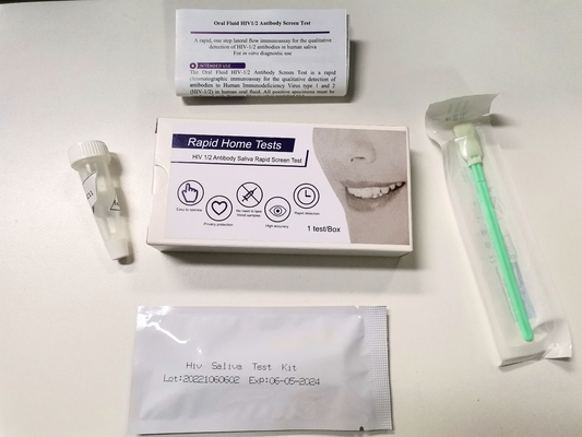 Prova facile rapida accurata della prova di schermo del Hiv 1&amp;2 a casa senza saliva del sangue orale