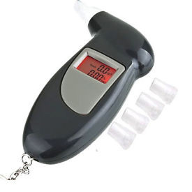 Catena chiave del Breathalyzer dell'alcool di Digital Bactrack del volante della polizia con l'accumulatore alcalino