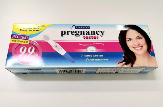 Primo di gravidanza di Hcg test di gravidanza Kit High Sensitivity Home Test nel mezzo della corrente