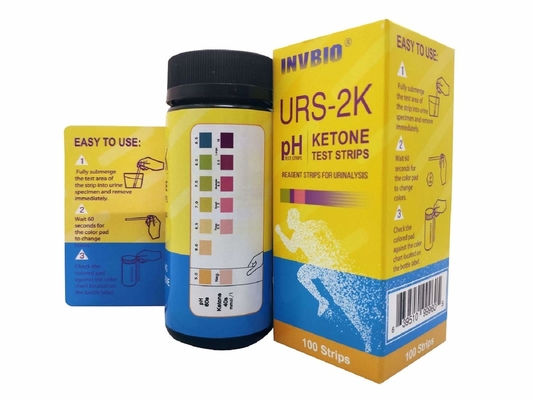 La prova di analisi delle urine il cheto pH in un Ce Fsc della FDA della striscia dell'urina ha approvato