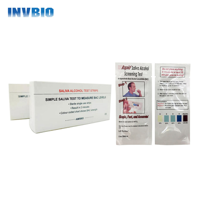 Autotest 1 test/borsa Alcol Saliva Strip test Risposta rapida