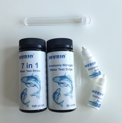 Alta precisione Invbio Acquario Test Acqua Strips Ammonio nitrati Pesce Tanch Test piombo