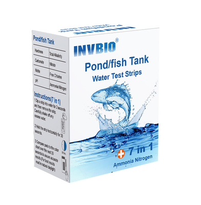 Alta precisione Invbio Acquario Test Acqua Strips Ammonio nitrati Pesce Tanch Test piombo