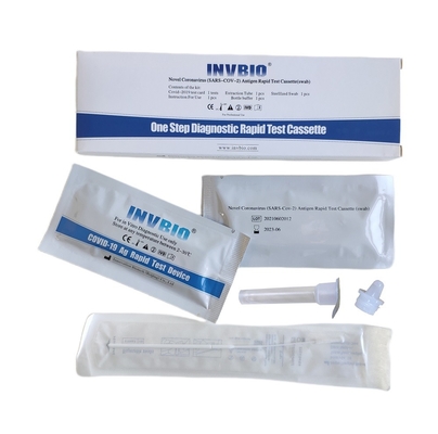 95Sensibilità del 0,6% Home Covid 19 Rapid Self Test Kit Swab nasafaringeale con CE
