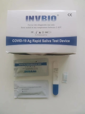 Una lecca-lecca della saliva dell'antigene dell'AG di Covid 19 di punto