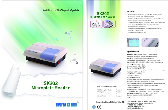 Analizzatore buono di Elisa Reader Machine Clinical Chemistry del laboratorio 96 con la stampante SK202