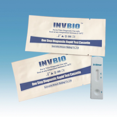 Rilevazione qualitativa dell'intero del siero del sangue del plasma del D-dimero dispositivo rapido della prova