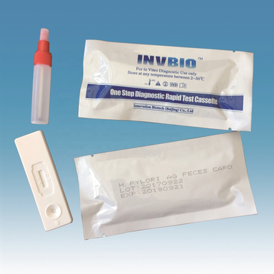 Corredo di plastica 25pcs/scatola della prova delle feci di H. Pylori Antigen di auto della carta