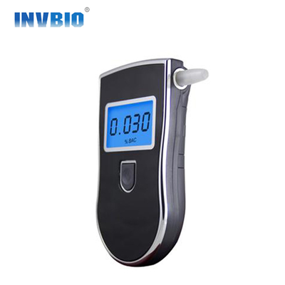 Tester portatile accurato LCD dell'alcool della polizia del Breathalyzer della lampadina blu