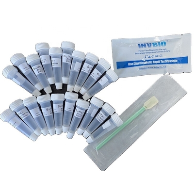 Rilevazione qualitativa della scatola della prova 5pcs/di Rtk della saliva del coronavirus di accuratezza di INVBIO
