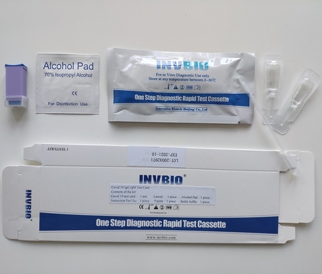 Prova Kit One Step Self Testing INVBIO dell'anticorpo di IgG IgM del coronavirus SARS-CoV-2