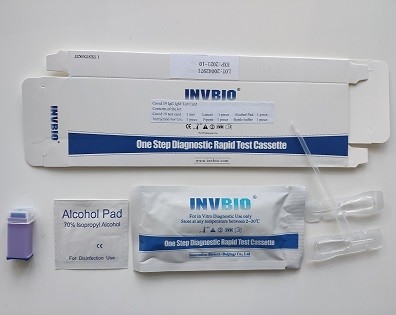 Prova Kit One Step Self Testing INVBIO dell'anticorpo di IgG IgM del coronavirus SARS-CoV-2