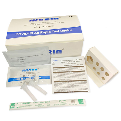 CE rapido di Kit Nasopharyngeal Swab Kit della prova di Covid 19 nasali domestici della casa di sensibilità del corredo 95,6% della prova del tampone dell'antigene