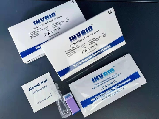 IL CE di FDA ha approvato il corredo domestico della prova di Covid 19 della carta dell'anticorpo rapido di IgG IgM