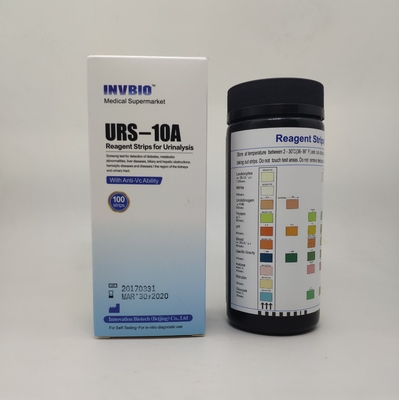 Strisce test di analisi delle urine di parametro di INVBIO 10 in vitro