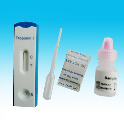 Intere cassette rapide/scatola del corredo 25 della prova della troponina I di CTnI del sangue
