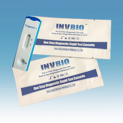Intere cassette rapide/scatola del corredo 25 della prova della troponina I di CTnI del sangue
